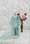 Oc 248 Pure Roman Glass Sillk Kids Wear Plazzo Suits